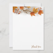 Thanksgiving diner Uitnodiging (Achterkant)