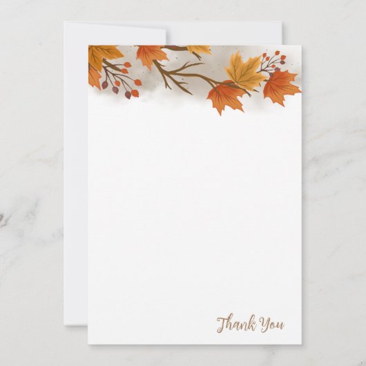 Thanksgiving diner Uitnodiging (Achterkant)