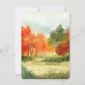 Thanksgiving Diner Uitnodiging Boho Thema (Achterkant)