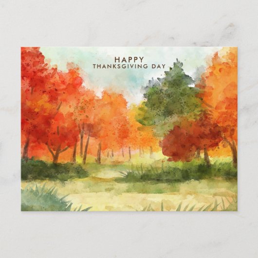 Thanksgiving Diner Uitnodiging Boho Thema (Voorkant)