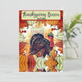 THANKSGIVING DINER UITNODIGING KALKOOEN (Staand voorkant)