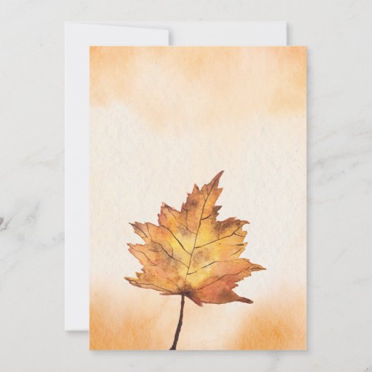 Thanksgiving Diner uitnodigingen sjabloon bewerkba (Achterkant)