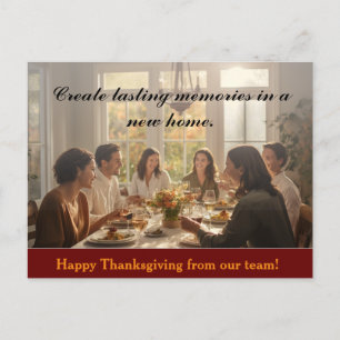 Thanksgiving Diner Vastgoed Marketing Briefkaart