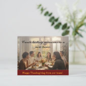 Thanksgiving Diner Vastgoed Marketing Briefkaart (Staand voorkant)