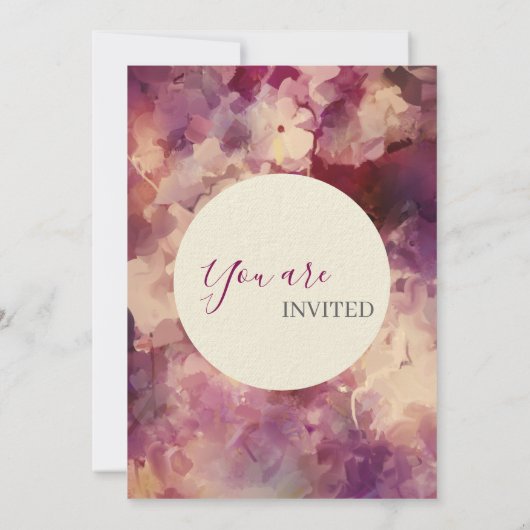 Thanksgiving Diner Waterverf Bloemen Custom Kaart (Achterkant)