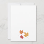 Thanksgiving Diner Waterverf Pompoen Modern Kaart (Achterkant)