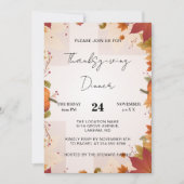Thanksgiving Diner Welkom Familie Turkije Herfst Kaart (Voorkant)