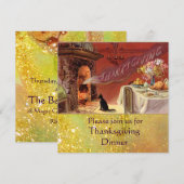 Thanksgiving-dinerfeest Kaart (Voorkant / Achterkant)