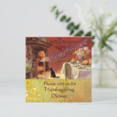 Thanksgiving-dinerfeest Kaart (Staand voorkant)