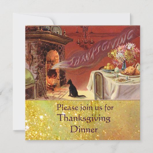 Thanksgiving-dinerfeest Kaart (Voorkant)