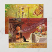 Thanksgiving-dinerfeest Kaart (Voorkant / Achterkant)