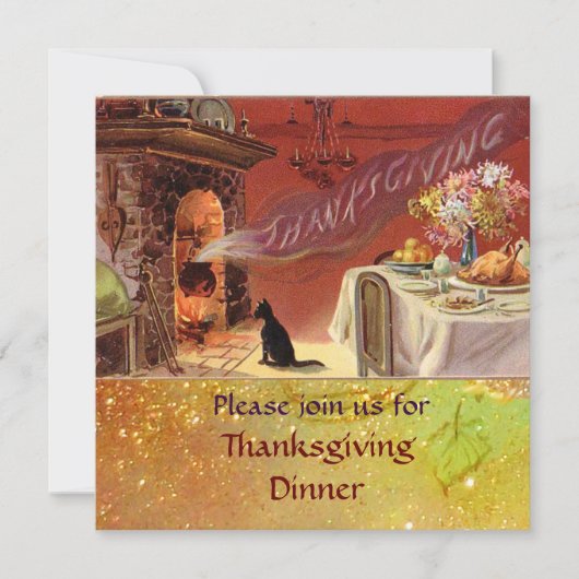 Thanksgiving-dinerfeest Kaart (Voorkant)
