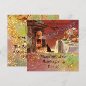 Thanksgiving-dinerfeest Kaart (Voorkant / Achterkant)