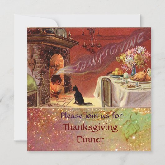 Thanksgiving-dinerfeest Kaart (Voorkant)