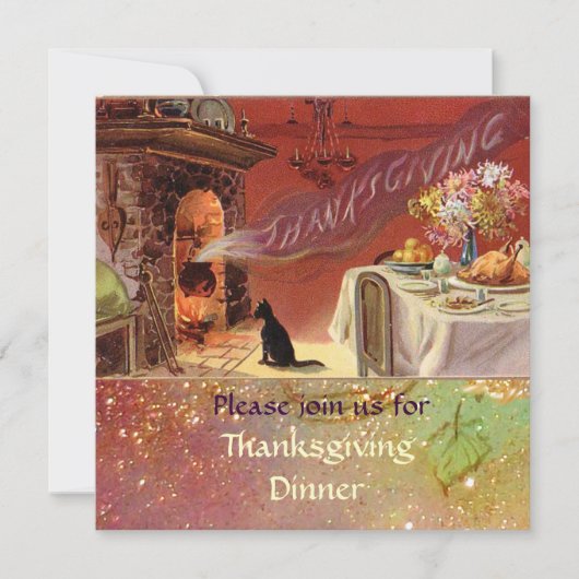 Thanksgiving-dinerfeest Kaart (Voorkant)