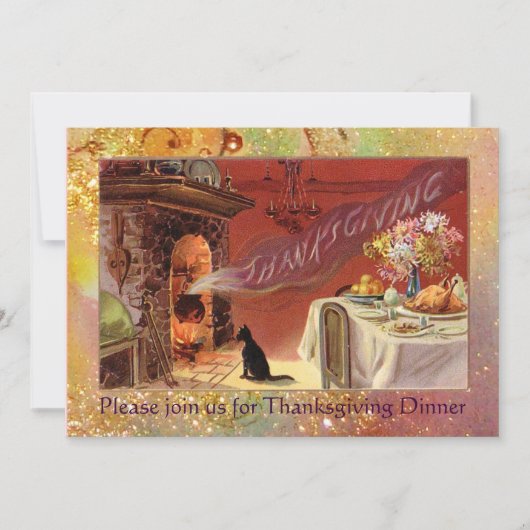 Thanksgiving-dinerfeest Kaart (Voorkant)