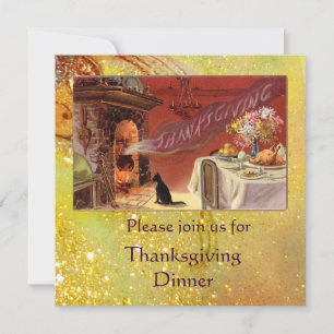 Thanksgiving-dinerfeest Kaart