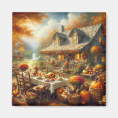 Thanksgiving dinermagneet magneet (Voorkant)