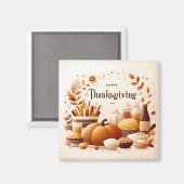 Thanksgiving dinermagneet magneet (Voorkant / Achterkant)