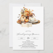 Thanksgiving dineruitnodiging, Herfst viering Kaart (Voorkant)