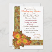 Thanksgiving dineruitnodiging kaart (Voorkant)