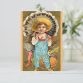 Thanksgiving dineruitnodigingen Kaart (Staand voorkant)