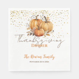 Thanksgiving Dinner Adult Birthday Party Servet