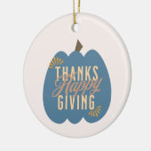 Thanksgiving Dinner Blauwe Pompoen  Keramisch Ornament (Links)