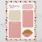 Thanksgiving Dinner boodschappenlijst (Voorkant)