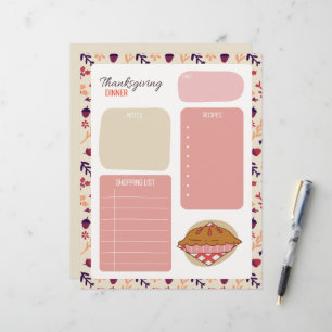 Thanksgiving Dinner boodschappenlijst