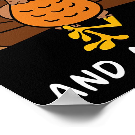 Thanksgiving Dinner Clogging Dance Turkey Dans Poster (Hoek)