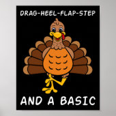 Thanksgiving Dinner Clogging Dance Turkey Dans Poster (Voorkant)