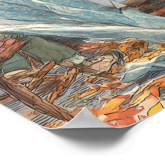 Thanksgiving Dinner Disaster: Flicker's Tablecloth Poster (Hoek)