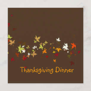 Thanksgiving: Dinner, DIY achtergrond/monsterblade Kaart