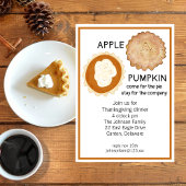 Thanksgiving Dinner en Pie Kaart