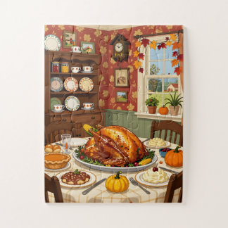 Thanksgiving Dinner for Seniors 30 Large Piece Legpuzzel