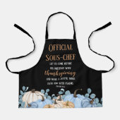 Thanksgiving Dinner Helper Sous-Chef Black Schort (Voorkant)