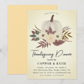 Thanksgiving Dinner Invitation 2024 Kaart (Voorkant / Achterkant)