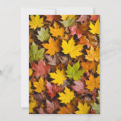 Thanksgiving Dinner Invitation, doe mee Kaart (Achterkant)