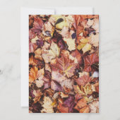 Thanksgiving Dinner Invitation - Herfstbladeren Kaart (Achterkant)