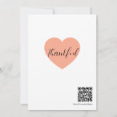 Thanksgiving Dinner Invitation  Kaart (Achterkant)