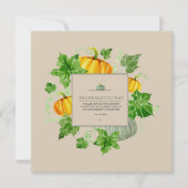 Thanksgiving Dinner Invitation Kaart (Voorkant)