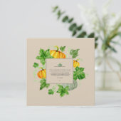 Thanksgiving Dinner Invitation Kaart (Staand voorkant)