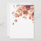 Thanksgiving Dinner Invitation Sjabloon Kaart (Achterkant)