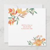 Thanksgiving Dinner Invitation Sjabloon Kaart (Achterkant)