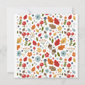 Thanksgiving Dinner Invitation Thankful Wreath Bedankkaart (Achterkant)