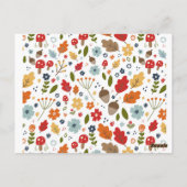 Thanksgiving Dinner Invitation Thankful Wreath Briefkaart (Achterkant)