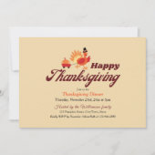Thanksgiving Dinner Invitation with Bible Verse  Kaart (Voorkant)