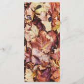 Thanksgiving Dinner Menu - Herfstbladeren (Achterkant)