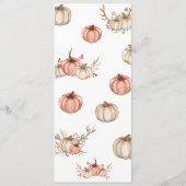 Thanksgiving Dinner Menu Pompoen Spice (Achterkant)